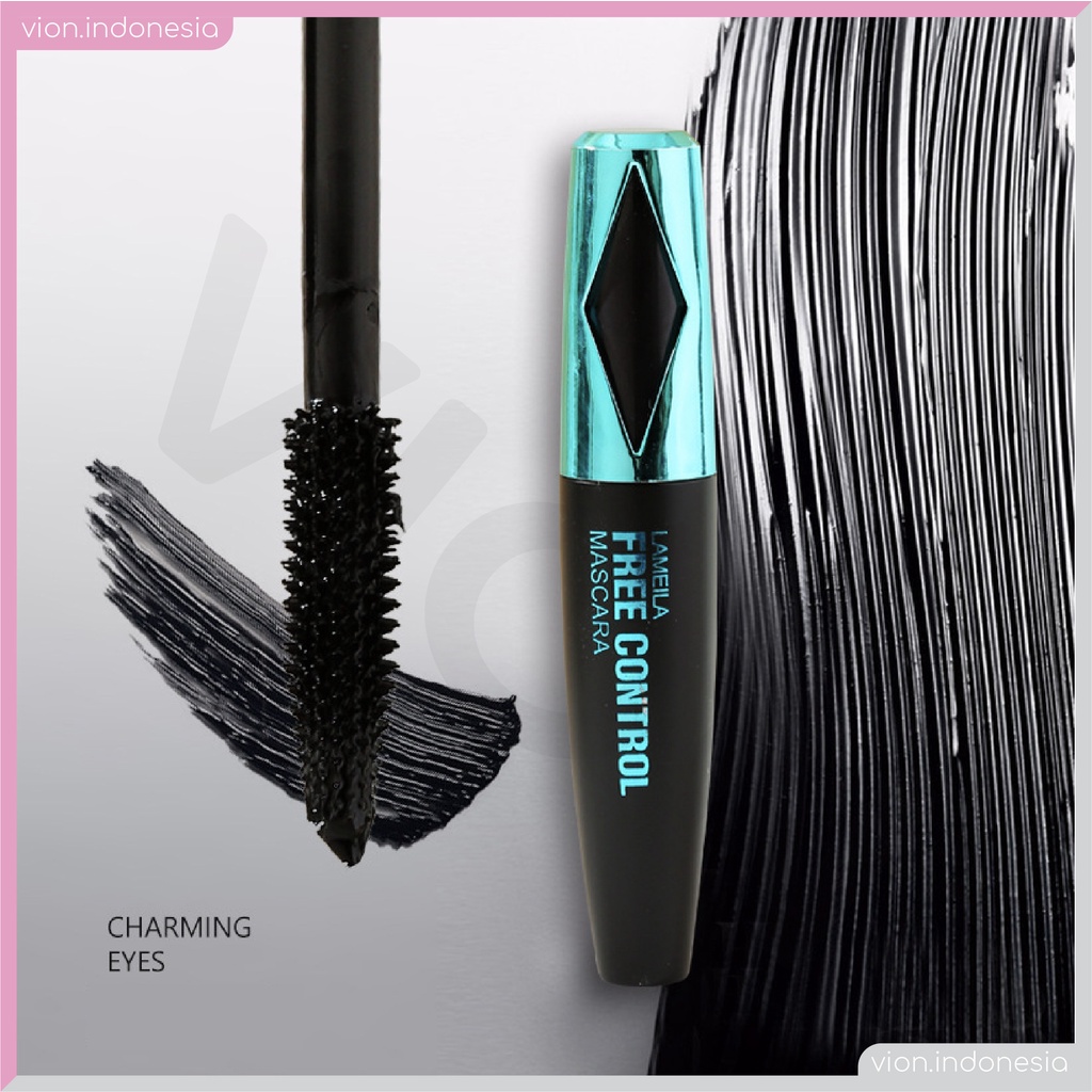 LAMEILA Teal &amp; Gold Mascara Long Lasting Lash Slender Curling Waterproof Maskara Original LA023