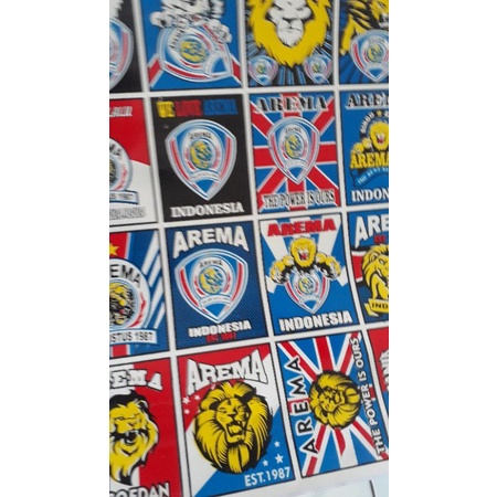 

stiker permanen bola arema 1lembar