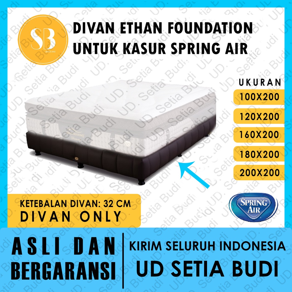 Divan Spring Air Tipe Ethan Foundation Four Seasons Back Supporter