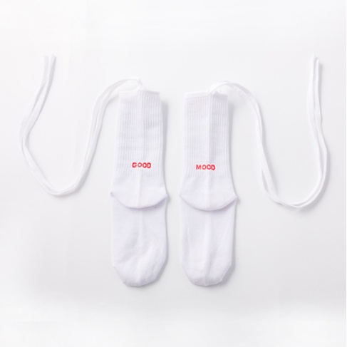 LS-13 Kaos Kaki Tali Good Mood Overknee Socks Stoking Cosplay Lolita Japan Jepang