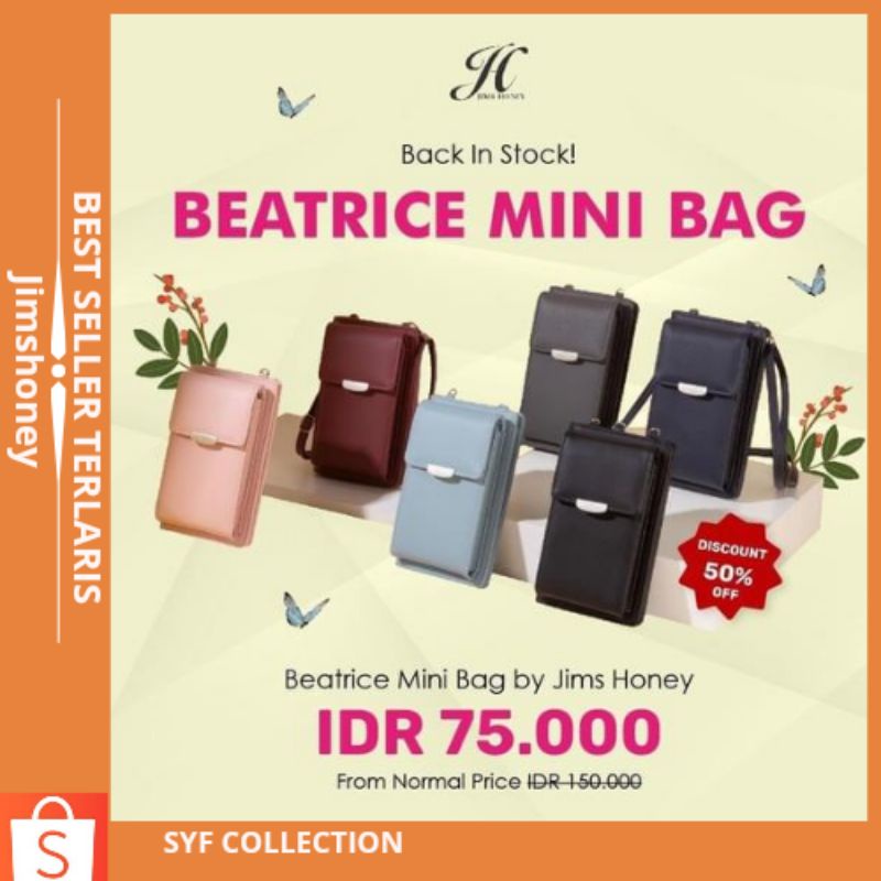 (ORI) JIMSHONEY TAS BEATRICE MINI BAG JIMSHONEY TAS SELEMPANG JIMSHONEY