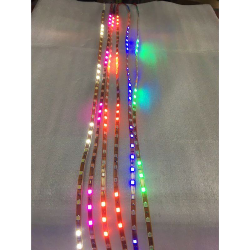 Lampu led strip karet cumi 24volt 45cm running flexiebe waterproof lampu kolong 45cm