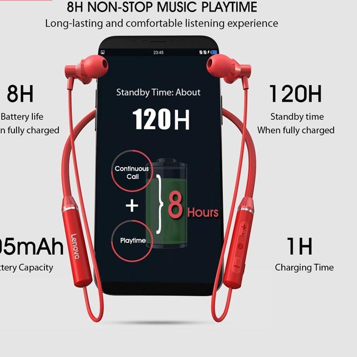 ((TERMURAH)) Lenovo XE05 Headset Bluetooth Sport Magnetik Wireless Bass Stereo