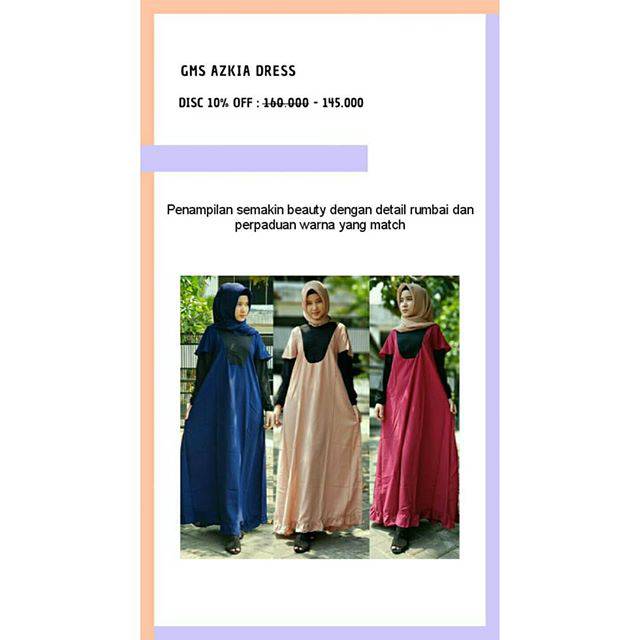 Gamis Woolpeach Azkia Dress