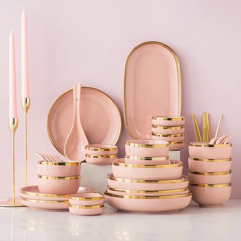 Piring Makan Set 2 orang / Piring Keramik Set / Piring makan / Piring set