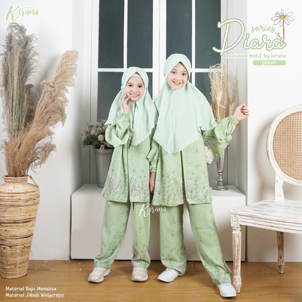 Set Tunik Anak Perempuan " Diara Series " Usia 9-10tahun by House of kirana