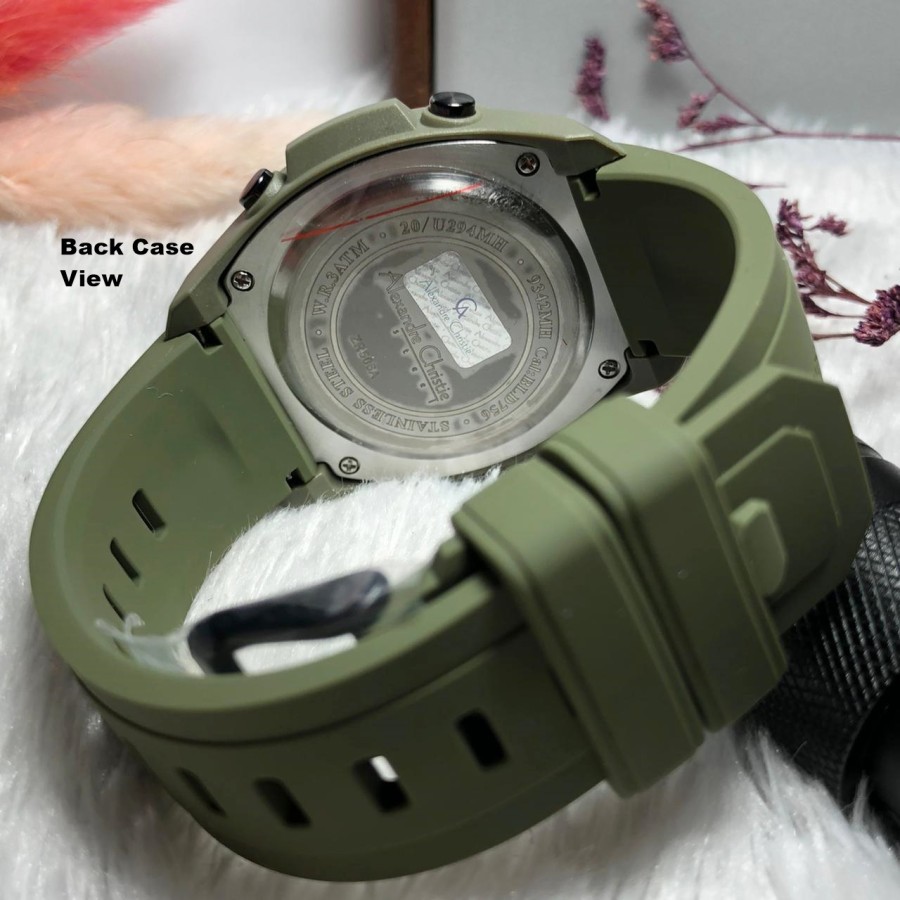 ORIGINAL Jam Tangan Wanita Alexandre Christie AC 9342 / AC9342 / 9342 Garansi Resmi 1 Tahun. Rubber