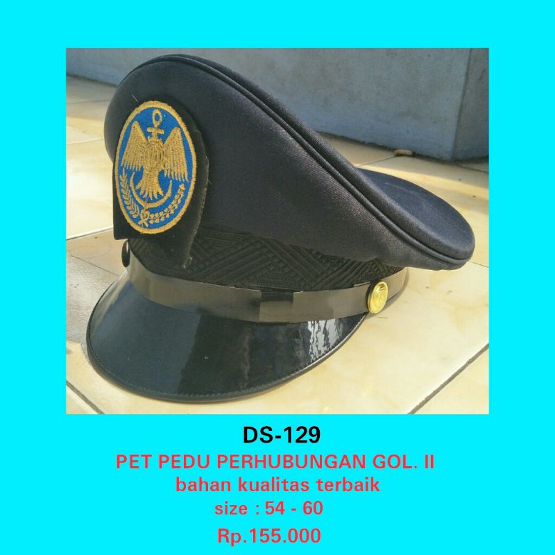 ds-129 topi pdu perhubungan golongan 2 topi pdu dishub topi pdu kemenhub