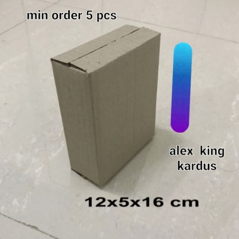 

kardus / box / 12x5x16 cm / karton packing polos baru ST