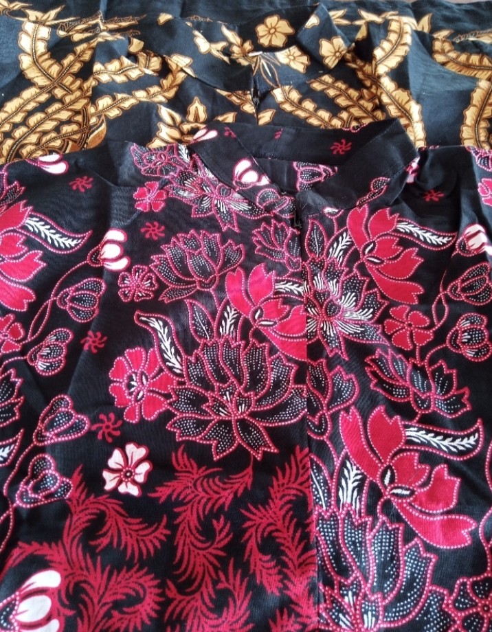 Baju Wanita Terbaru Gamis Batik Terlaris Original Pekalongan Katun High Quality Tali Pinggang