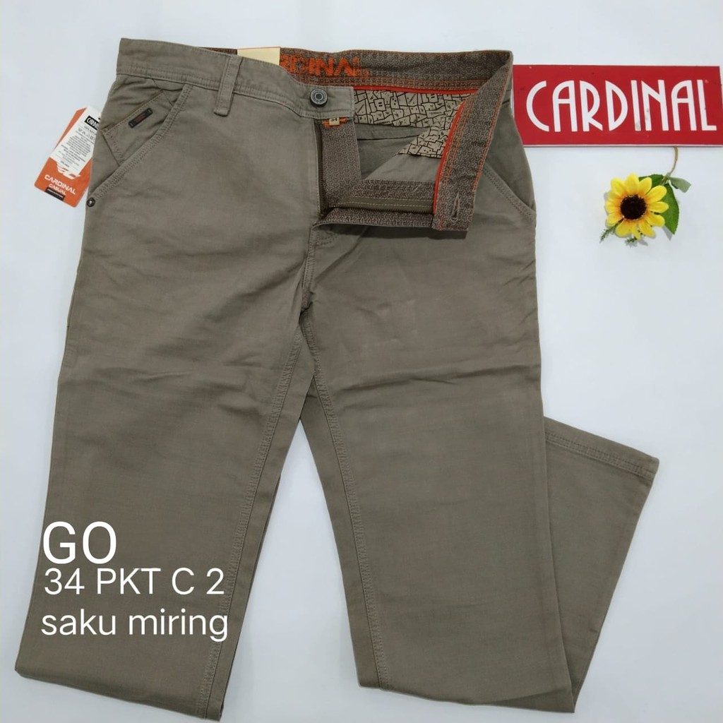 gof 34-PKT CARDINAL CASUAL CELANA POCKETS PANJANG Celana Chino Pria Fashion Laki Brand Kekinian