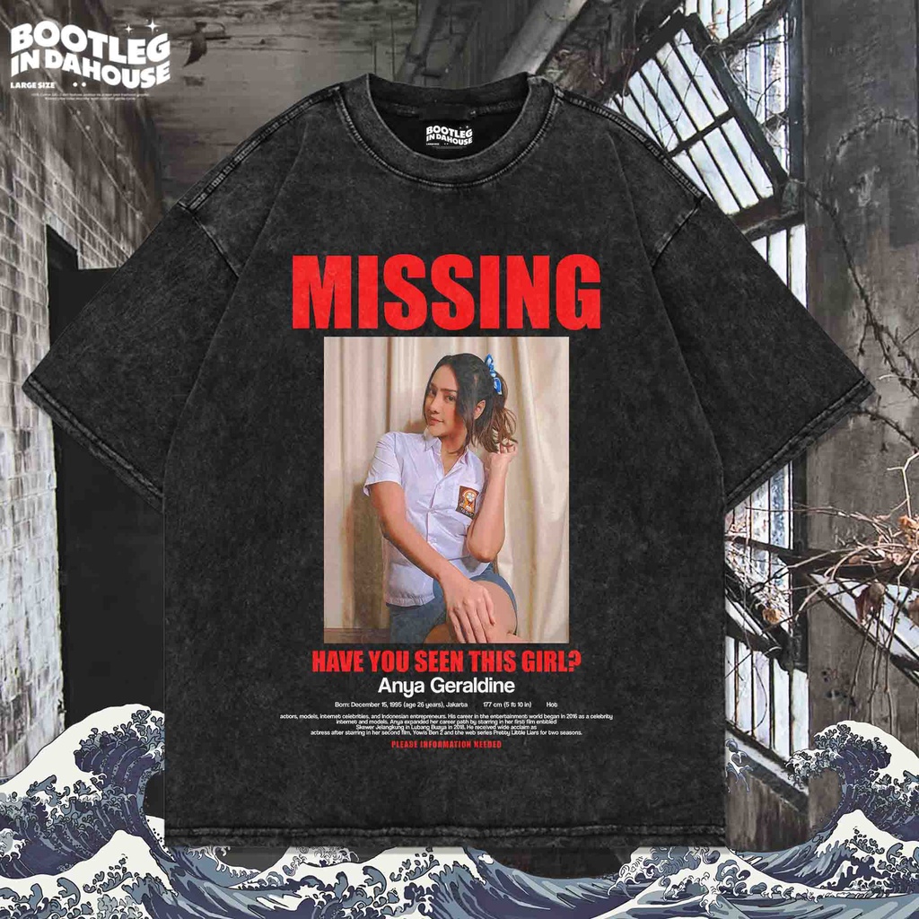 KAOS ANYA GERALDINE OVERSIZE WASHING VINTAGE TEE | OVERSIZE WASHED T-SHIRT | KAOS OVERSIZE | KAOS WA