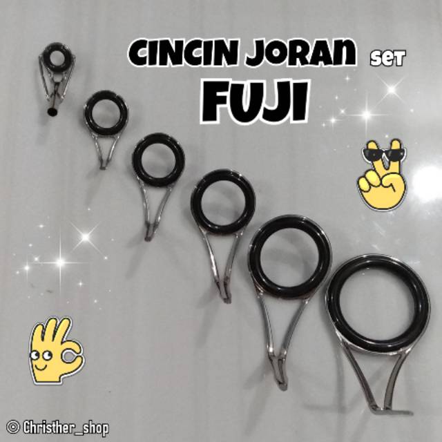 Ring Mamarit Cincin Joran FUJI Set Isi 6 / Pancing Fishing Spare Parts