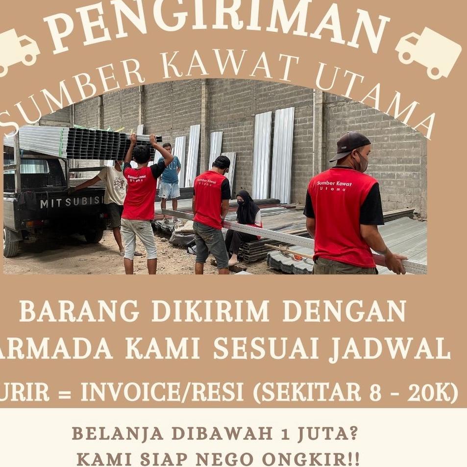 Wow Murah Meriah.. PAGAR BRC IRC MESH KAWAT GALVANIS ELECTROPLATING 5.5 MM X 120 CM