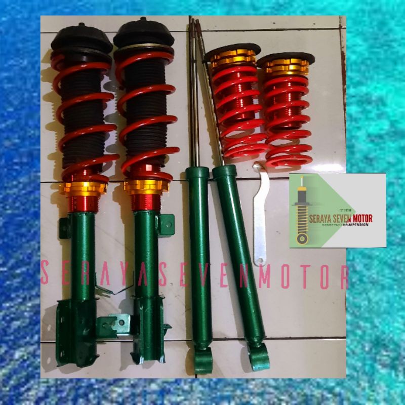 coilover costum suzuki swift 2005-2011 full set garansi