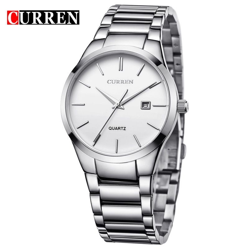 CURREN 8106 Jam Tangan Pria Analog Stainless Steel CURRENOS