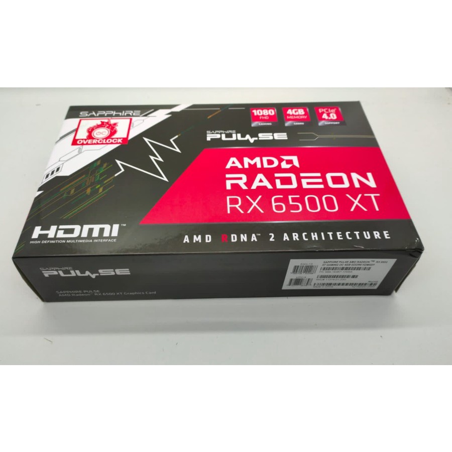 VGA SAPPHIRE RX 6500XT PULSE 4GB DDR6