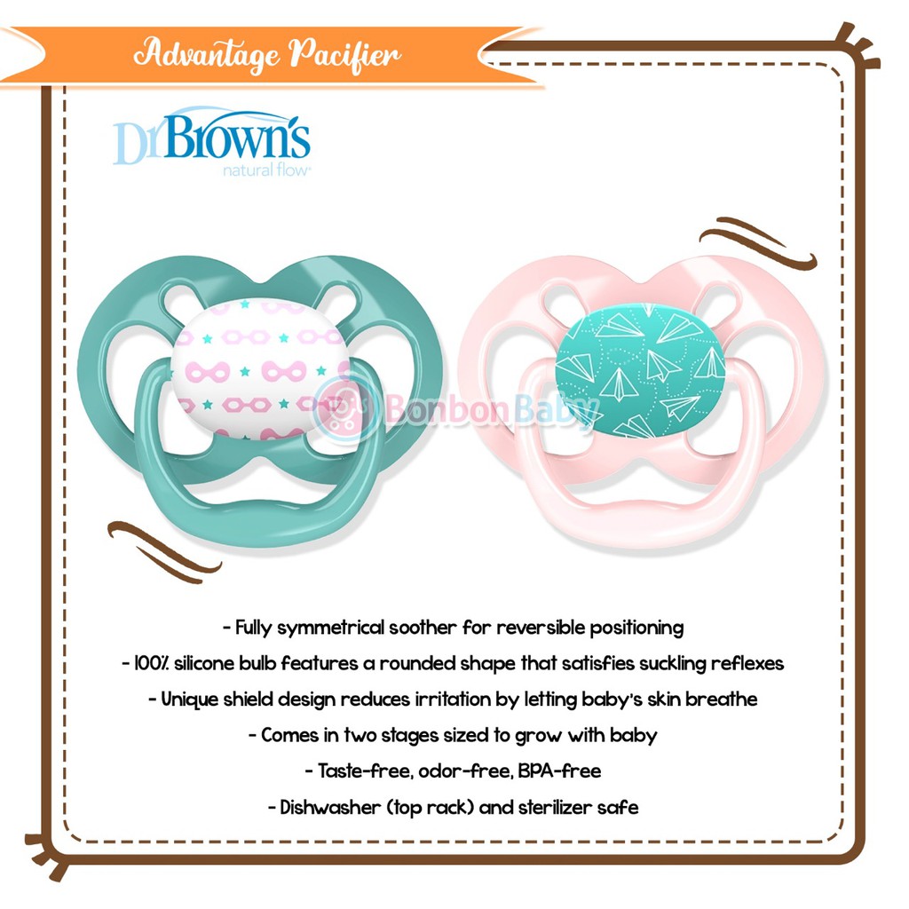 Dr Brown's Advantage Pacifier Kempeng PA12000