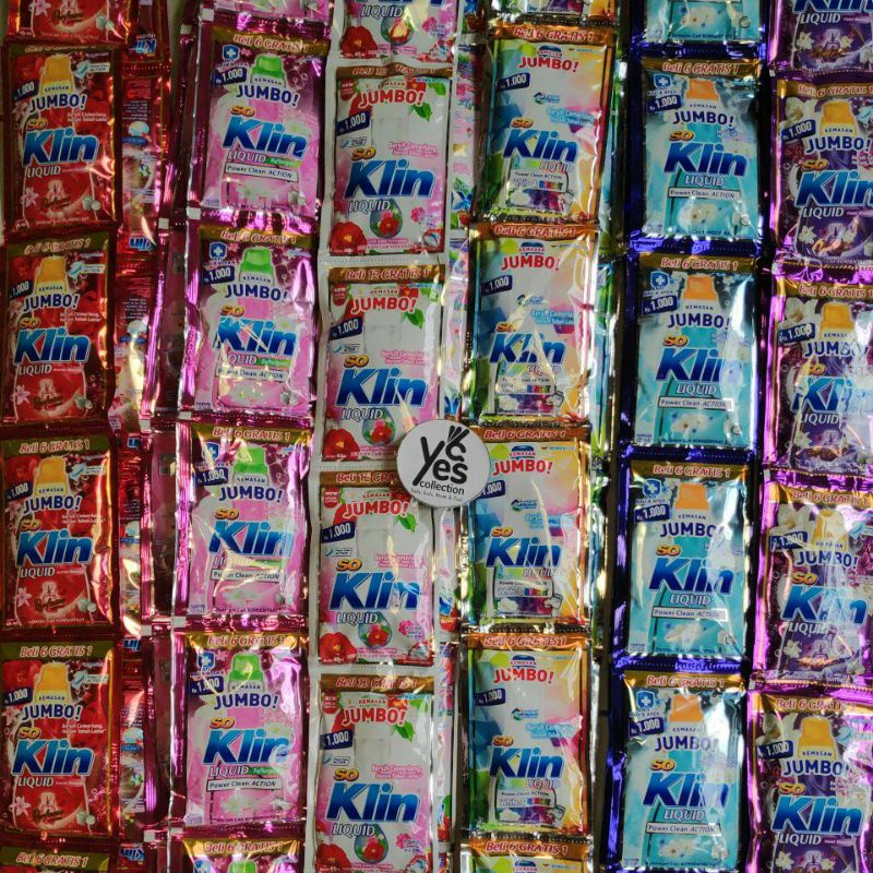 SoKlin Liquid Softergen So Klin Deterjen Cair Rencengan 12 Sachet Cuci Baju Renceng Kemasan JUMBO