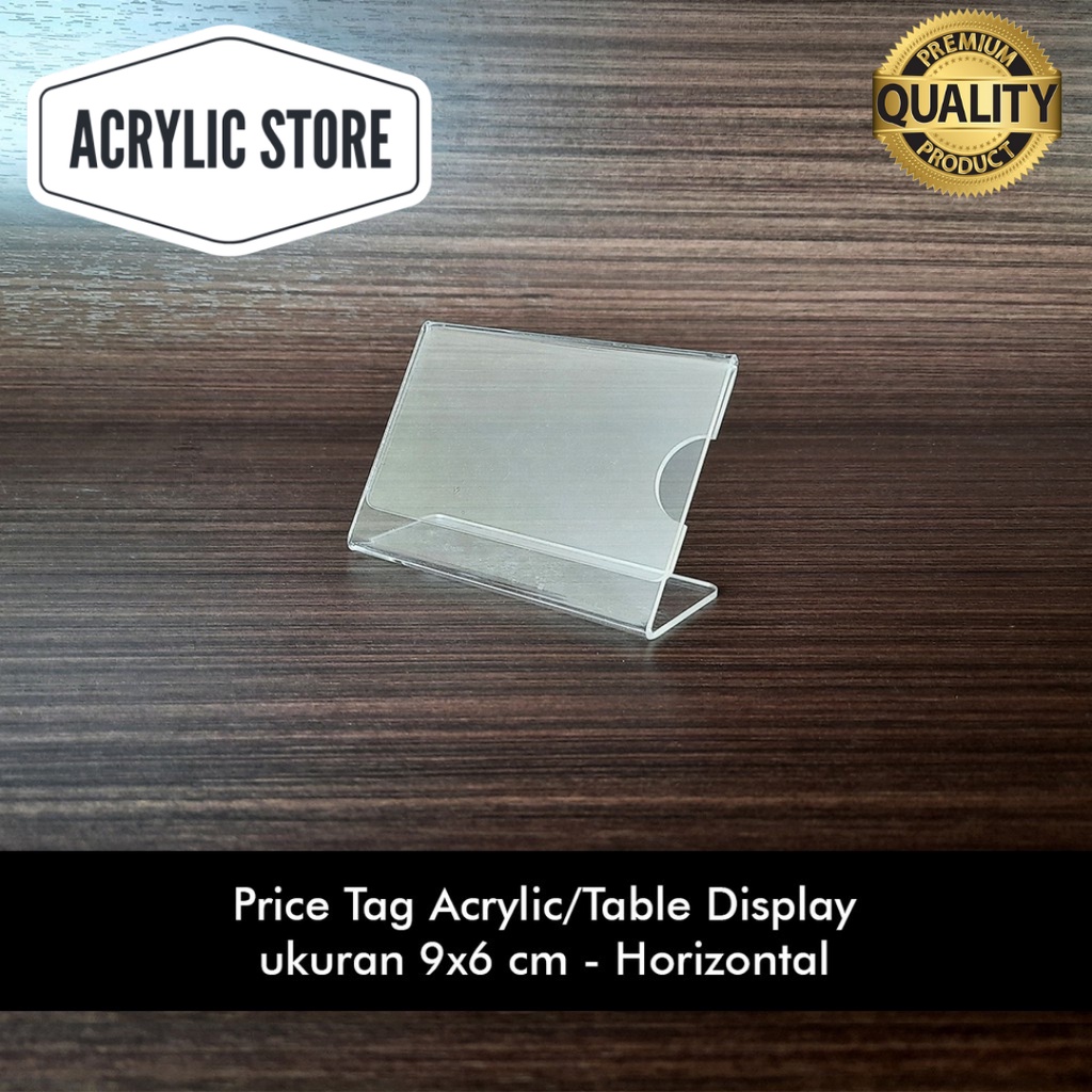 

Price Tag Acrylic / Standing Harga Kecil Akrilik ukuran 9x6 cm