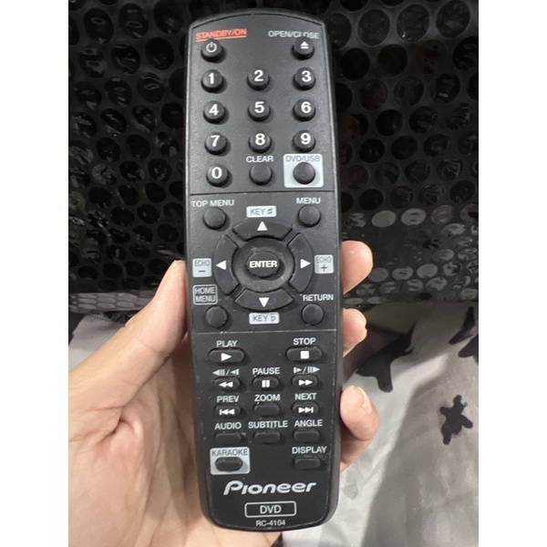 REMOTE REMOT DVD PIONEER TIPE RC-4104 ORIGINAL ASLI HITAM