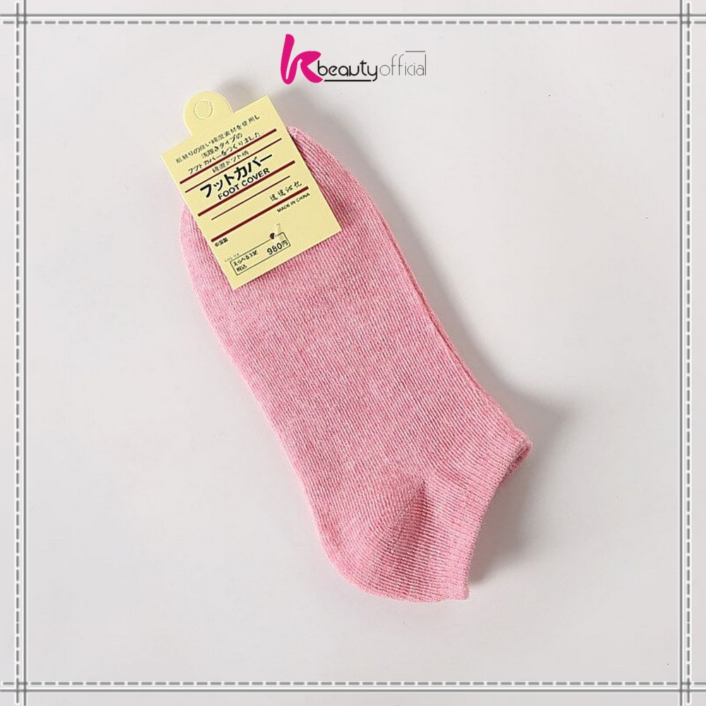KB-P59 Kaos Kaki Semata Kaki Polos / Kaus Kaki Wanita / Kaos Kaki Ankle Dewasa / Short Socks Import-MERAH
