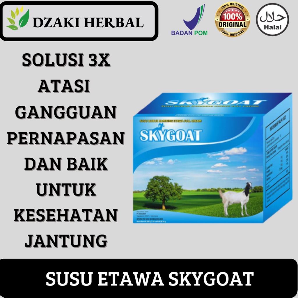 

Susu Kambing Etawa SkyGoat Original 1 Box Isi 10 Sachet