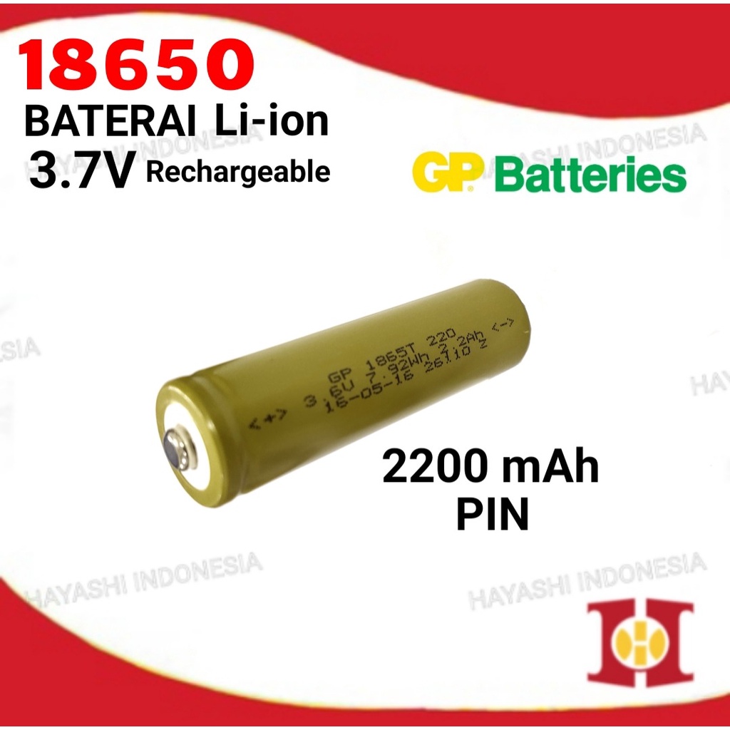 Baterai 18650 Batre Cas Isi Ulang Mainan Senter Powerbank Laptop