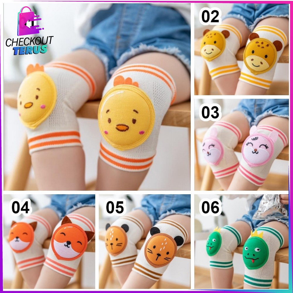 CT P85-P87 Pelindung Lutut Anak Bayi Merangkak Knee Protector Anti Slip Kaos Kaki Anak Bayi Deker Lutut Anak Anti Tergelincir