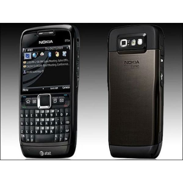Nokia E71 Jadul, Refubished, Bergaransi, Handphone Baru - Hitam