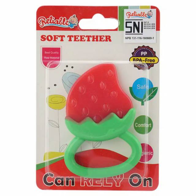 Silicon Teether mainan gigitan bayi SNI BPA-FREE S1