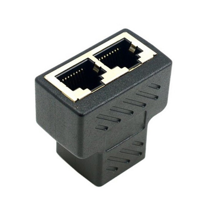 RJ45 LAN Ethernet Network Connector Splitter 1 to 2 Model DN0190