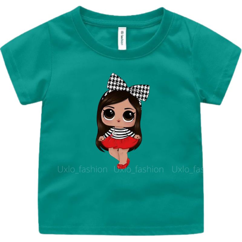 Kaos Anak Perempuan LOL SUPRISE Umur 2 Sampai 15 Tahun Baju Anak Cewe Murah Uxlo Fashion