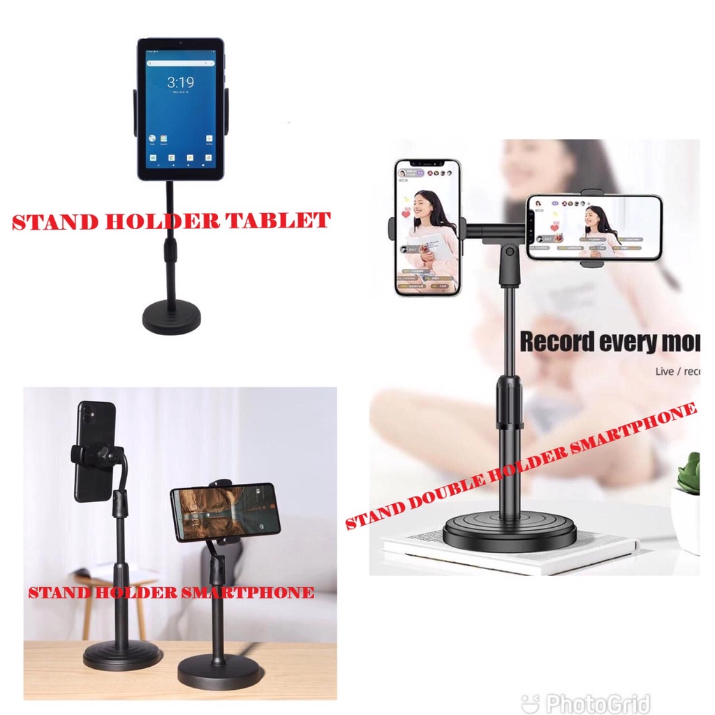 STAND HOLDER DOUBLE / STAND HOLDER TABLET / STAND HOLDER SMARTPHONE / stand hp / dudukan hp / stand 