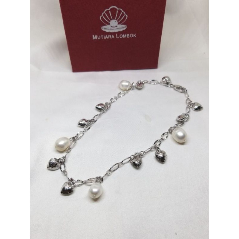 GELANG KAKI MUTIARA LOMBOK include sertifikat