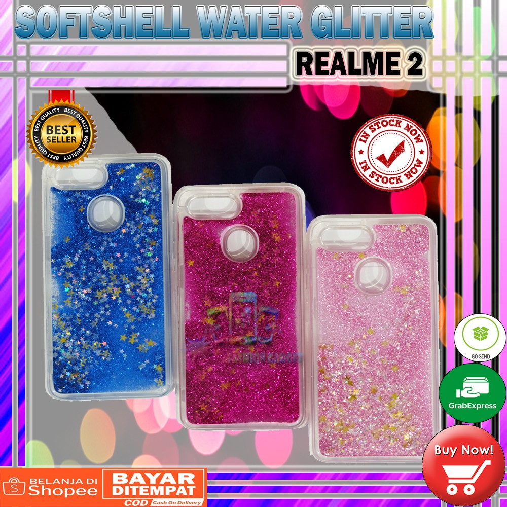 Silikon XIAOMI MI A2 / MI 6X / REDMI 4X / OPPO F9  Water Glitter Aquarium Casing KESING KASING SOFT CASE