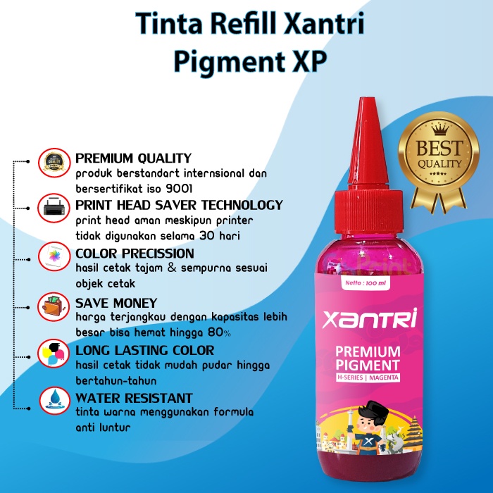 Tinta Pigmen HP 100ml Pigment Refill Cartridge 932 933 932XL 933XL 950 951 Printer 7610 7611 7612