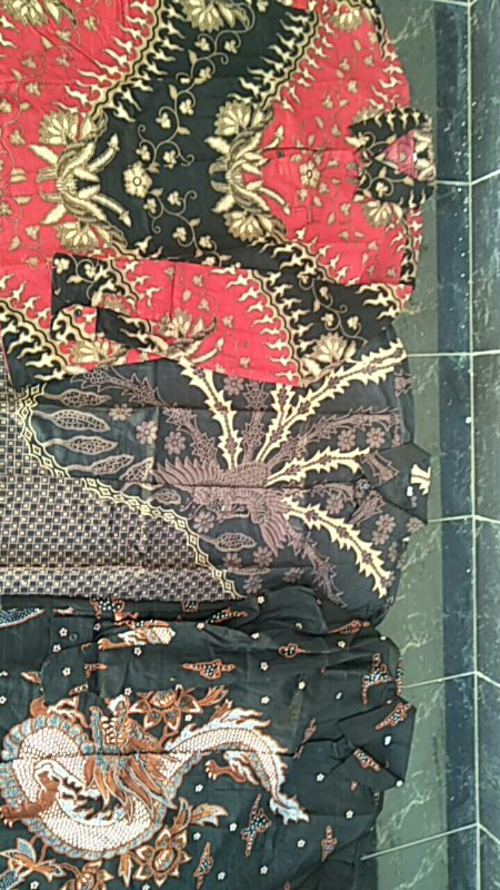 Kemeja Batik Pria Lengan Panjang Batik Azmil Hrb026 Motif Keratonan Kode 002 Size M L Xl Xxl Reguler