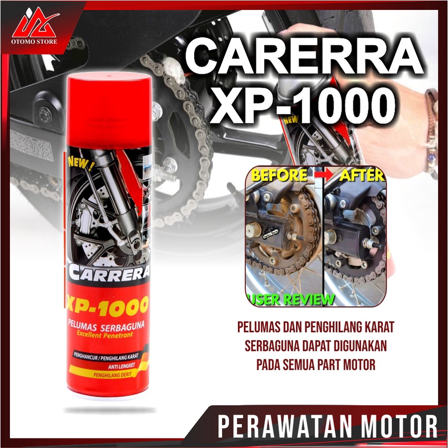 CRR XP - 1000 Pelumas Serbaguna Anti karat 200 ML Pelumas Rantai Berdecit Carrera Pembersih Karat Multifungsi