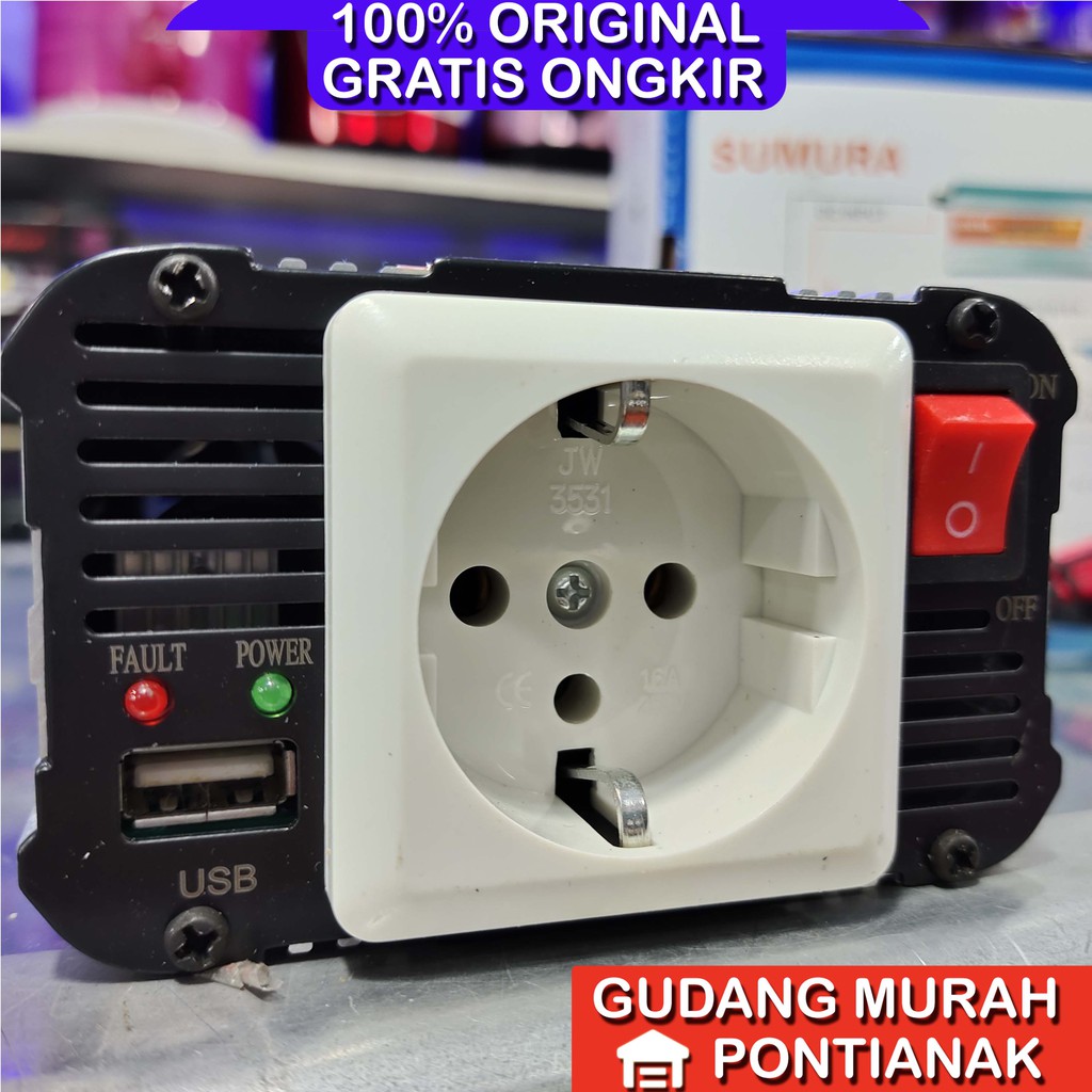 Power Inverter 800 watt 800w Sumura DC to AC aki ke listrik pemerintah