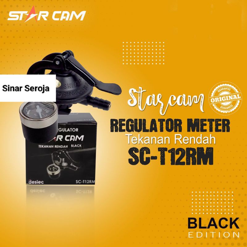 Kepala gas / Regulator Gas Starcam / Star Cam Tekanan Rendah SC- 23M black / SC- 23S