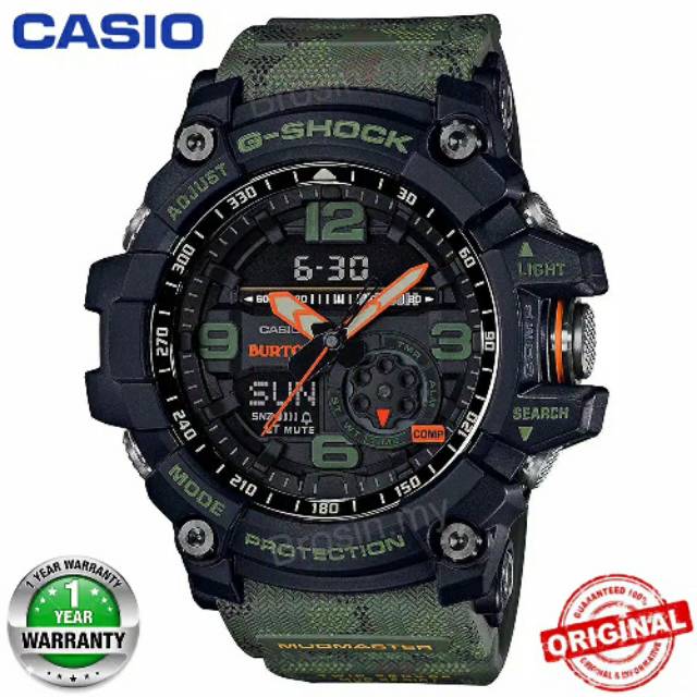 Jam Tangan Pria G-Shock gg-1000 mudmaster Army Warna Hijau Army