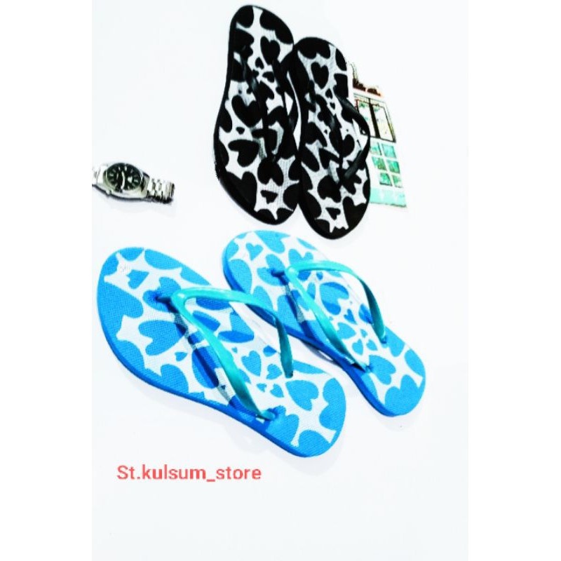 SANDAL JEPIT WANITA MOTIF LOVE