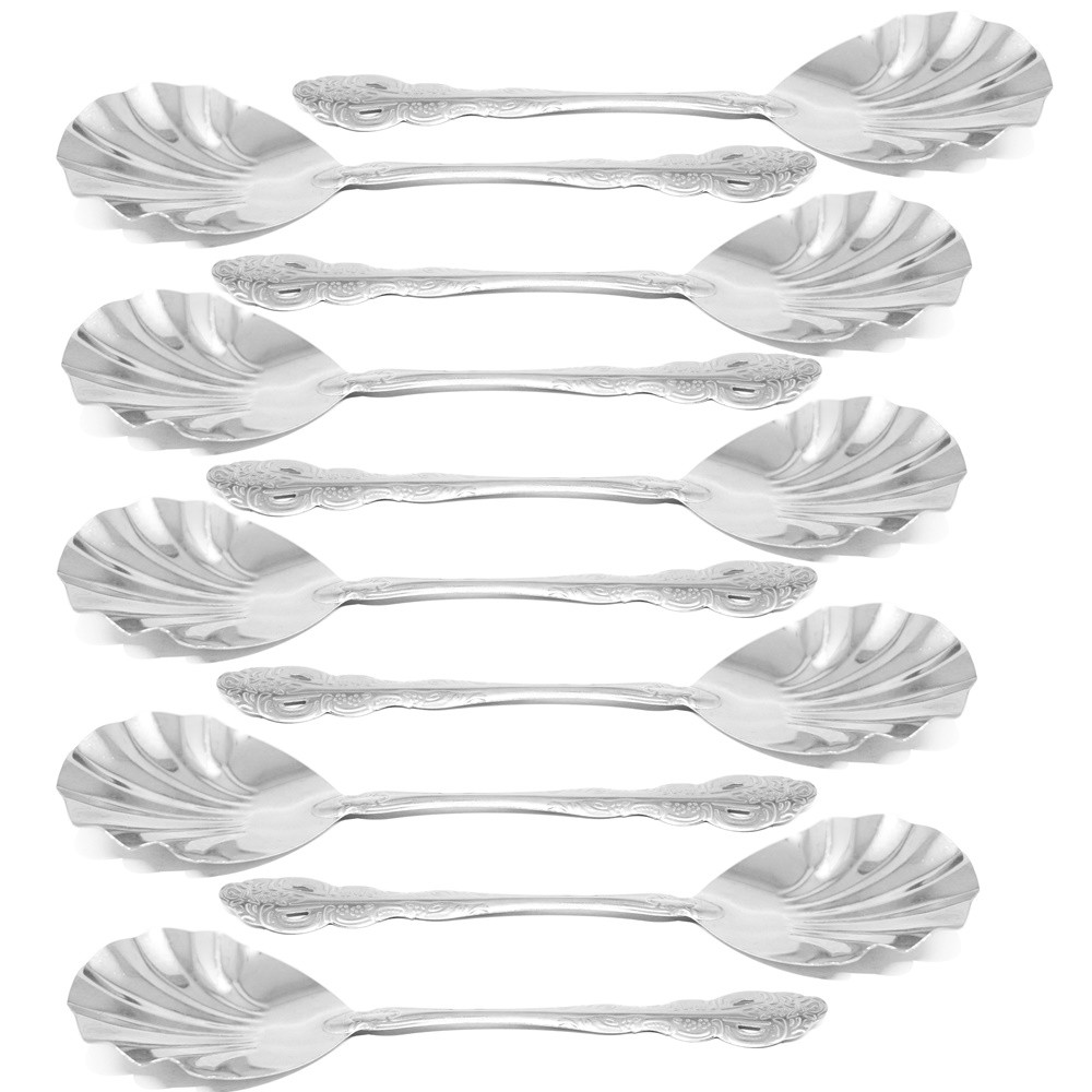 Sendok Sup Sayur Serbaguna Bahan Stainless steel - isi 10 pcs