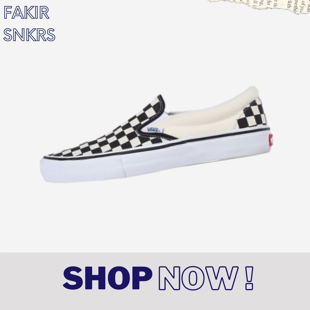 VANS SLIP ON CHECKERBOARD