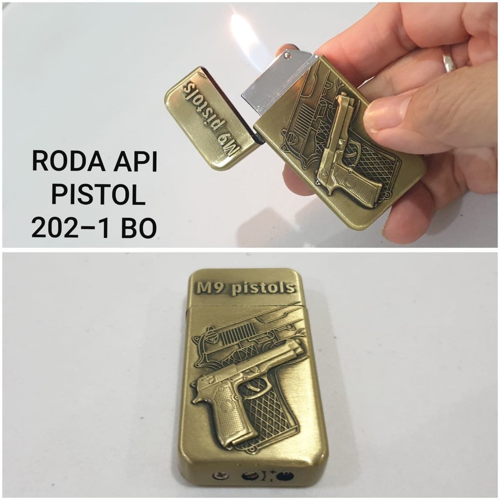 Super Murah! KOREK API PISTOL 202-1 BO MANCIS PEMANTIK RODA LIGHTER