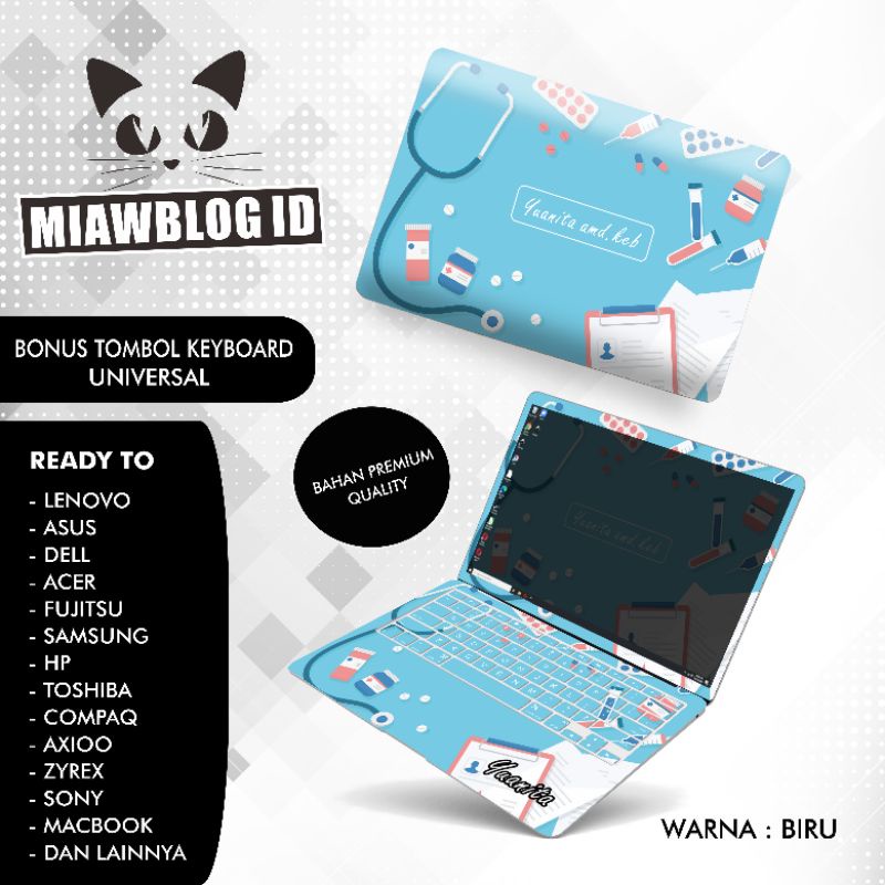 Garskin Laptop Custom Full Body Medical Edition