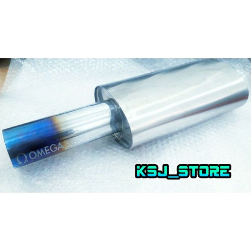 Knalpot mobil sedan knalpot omega racing suara kering gahar