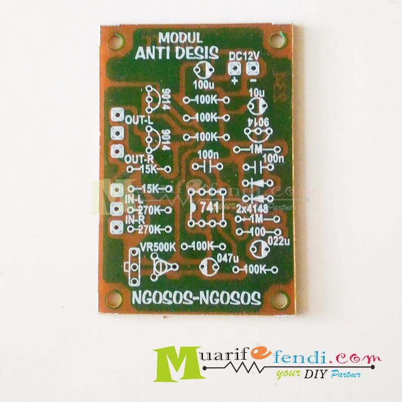 PCB Anti desis audio penghilang suara desis NOIS DESTROYER