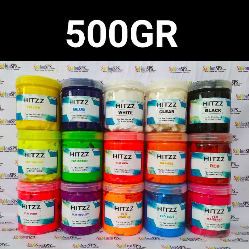 TINTA PLASTISOL MAGENTA FLUORECENT STABILO DISTRO CLOTHING 500GR HITZZ